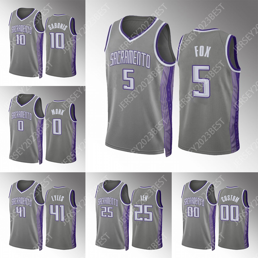 Custom Sacramentos King Fox Barnes Basketball Jerseys Sabonis Holmes Mitchell Davis Len Huerter Lyles Metu Queta Ellis Murray Merrill Moneke 2022-2023 City New, Purple 
Custom Sacramentos King Fox Barnes Basketball Jerseys Sabonis Holmes Mitchell Davis Len Huerter Lyles Metu Queta Ellis Murray Merrill Moneke 2022-2023 City New, Purple