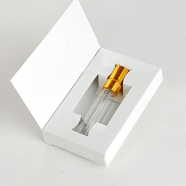 Perfume Bottle 20pcs/lot 3ml 5ml 10ml perfume atomizer Customizable Paper Boxes And Glass Perfume Bottle With Atomizer Packaging 230323