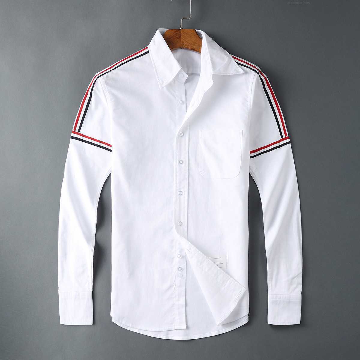 2023 Fashion TB THOM Brand Shirts Men Slim Long Sleeve Casual Shirt Turn Down Collar Oxford Shoulder ribbon Solid Men's Clothing, Blue
2023 Fashion TB THOM Brand Shirts Men Slim Long Sleeve Casual Shirt Turn Down Collar Oxford Shoulder ribbon Solid Men's Clothing, Blue