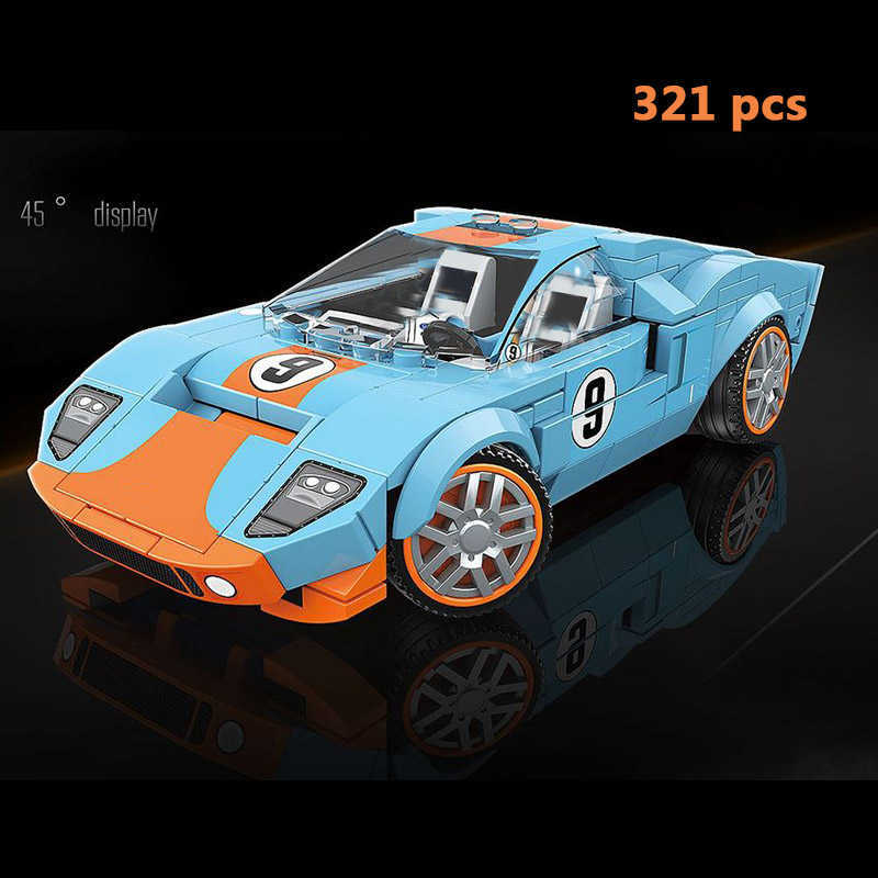 Model Building Kits City Car Vehicle Speed Champion Racer Building Blocks Brick Racing Super Technique Car Moc Creative Garage Set Educational Toys
