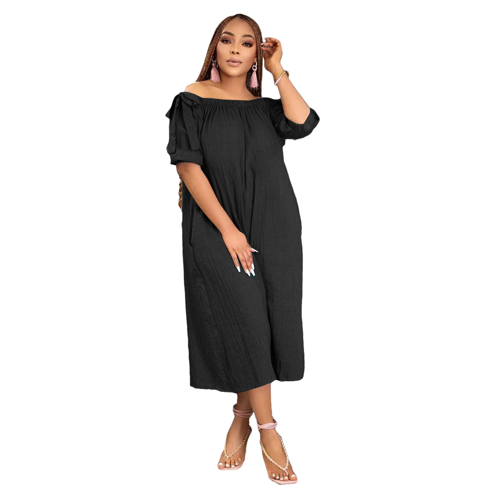 2023 Designer Summer Loose Jumpsuits Plus size 3XL Women Short Sleeve Slash Neck Rompers Fashion Solid Capris One Piece Overalls Bulk Wholesale Clothe