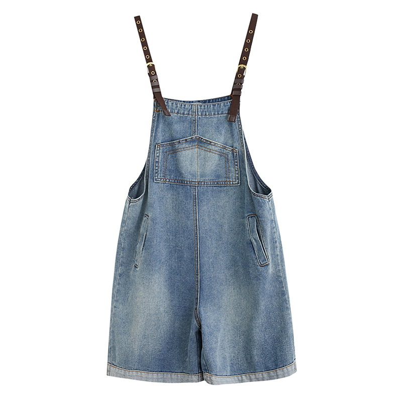 Loose Suspender Jeans Women Jeans Jumpsuit 2023 New Summer Cowboy Playsuits Sling Wide Legs Denim Shorts Female Tooling
