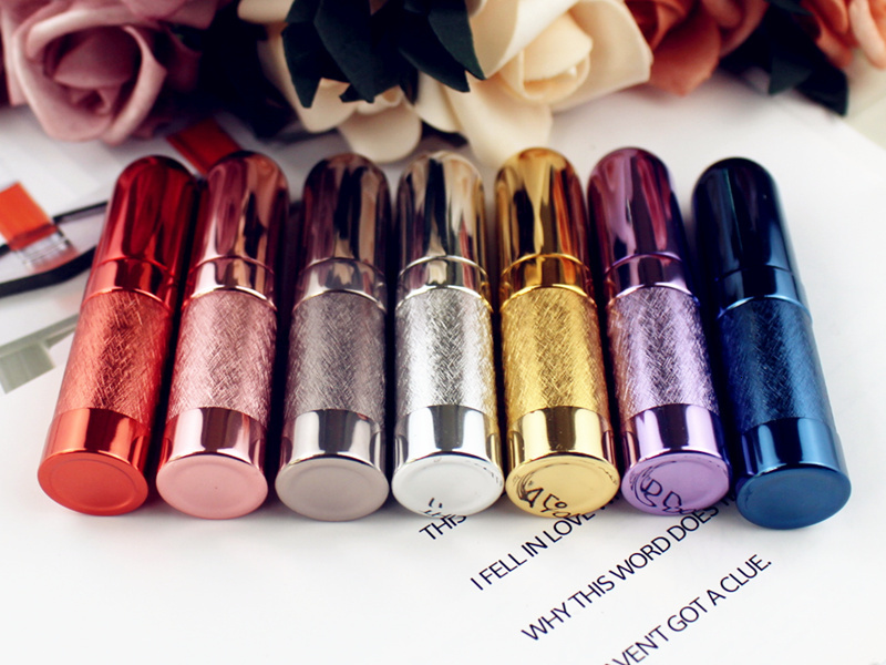 Perfume Bottle 10pcs/lot Top Quality 6ML Refillable Glass Perfume Bottle Empty Metal Fragrance Bottles Aluminum Atomizer Travel Size 230323