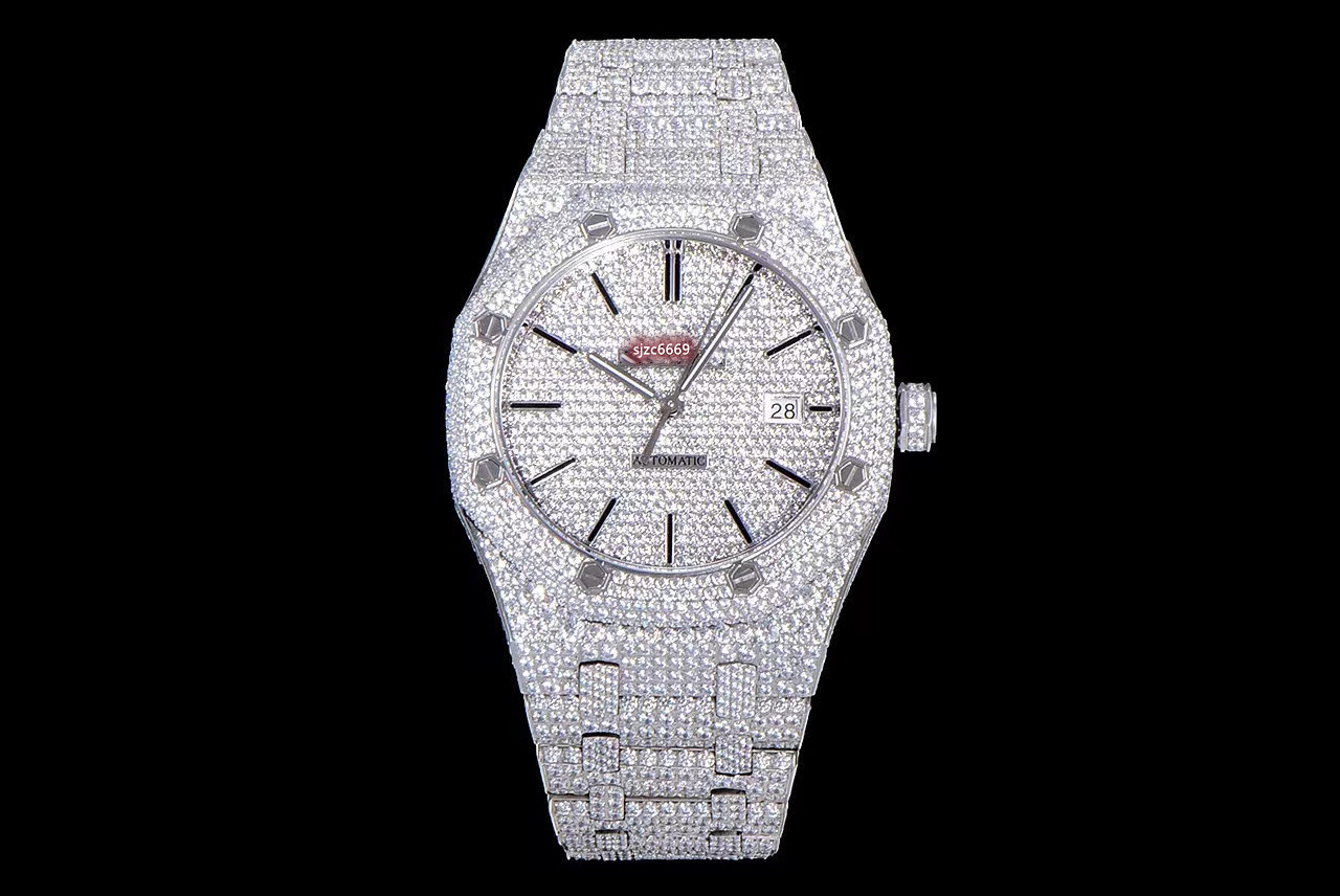 TW watch 15400 size 41 mm with Cal.3120 movement sapphire mirror Steel case strap waterproof function, As shown
TW watch 15400 size 41 mm with Cal.3120 movement sapphire mirror Steel case strap waterproof function, As shown