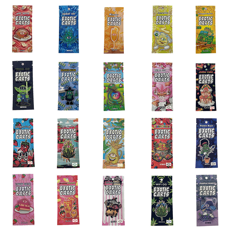 EXOTIC CARTS Dry herb Package bag Apple fritter Packaging pre roll joint packages blueberry kush 1g mylar bags whole
EXOTIC CARTS Dry herb Package bag Apple fritter Packaging pre roll joint packages blueberry kush 1g mylar bags whole
