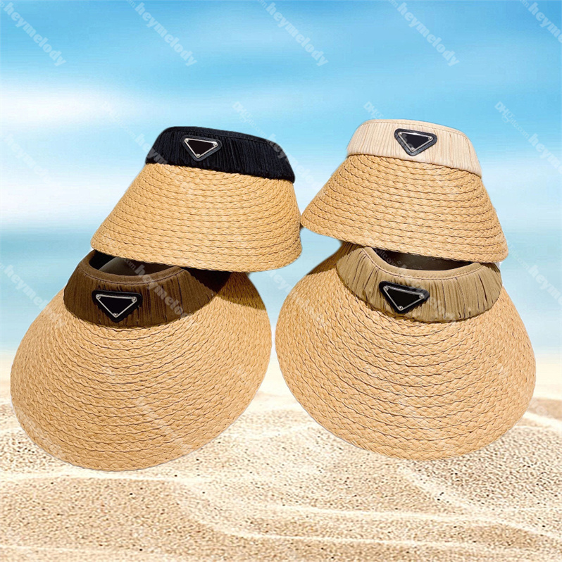 Summer Ladies Designer Visors Caps Triangle Icon Beach Hats Straw Empty Top Caps Sunshade Topless Hat, Khaki
Summer Ladies Designer Visors Caps Triangle Icon Beach Hats Straw Empty Top Caps Sunshade Topless Hat, Khaki