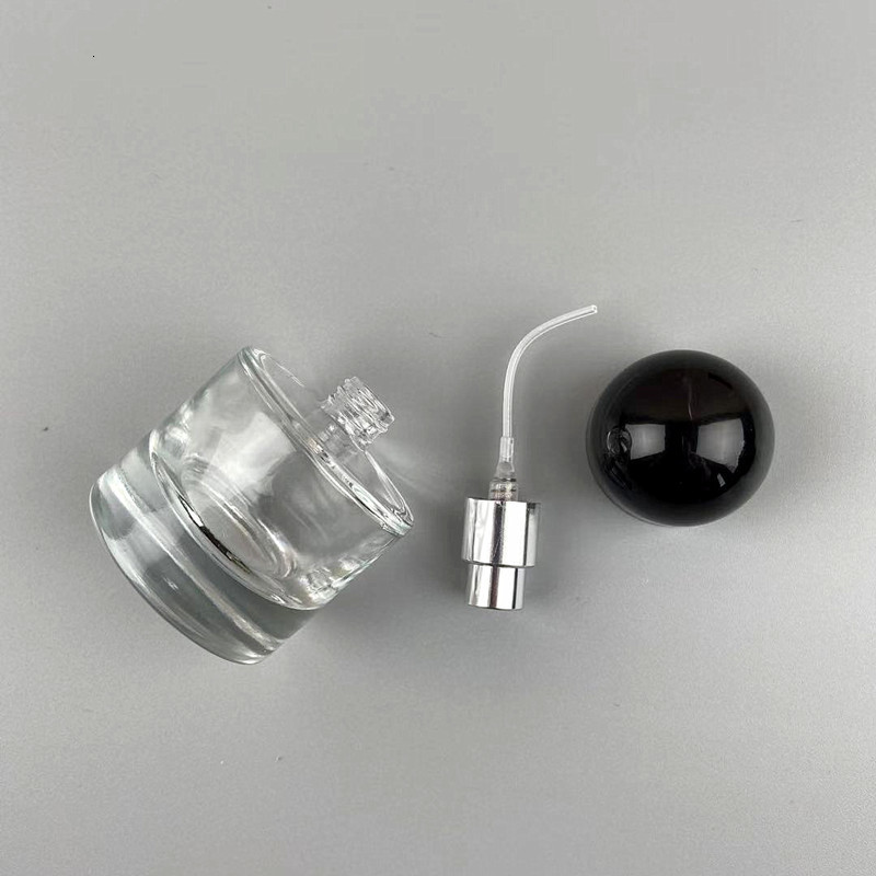 Perfume Bottle 5pcs/lot 30ml Round Glass Empty Perfume Bottle Pump Spray Parfum Atomizer Refillable Cosmetic Container Portable 230323