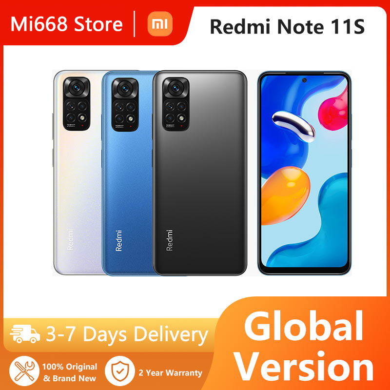 Xiaomi Redmi Note 11S NFC 6GB Smartphone Helio G96 Octa Core 33W Pro Fast Charging 5000mAh Battery 108MP Quad Camera Global Version 
Xiaomi Redmi Note 11S NFC 6GB Smartphone Helio G96 Octa Core 33W Pro Fast Charging 5000mAh Battery 108MP Quad Camera Global Version