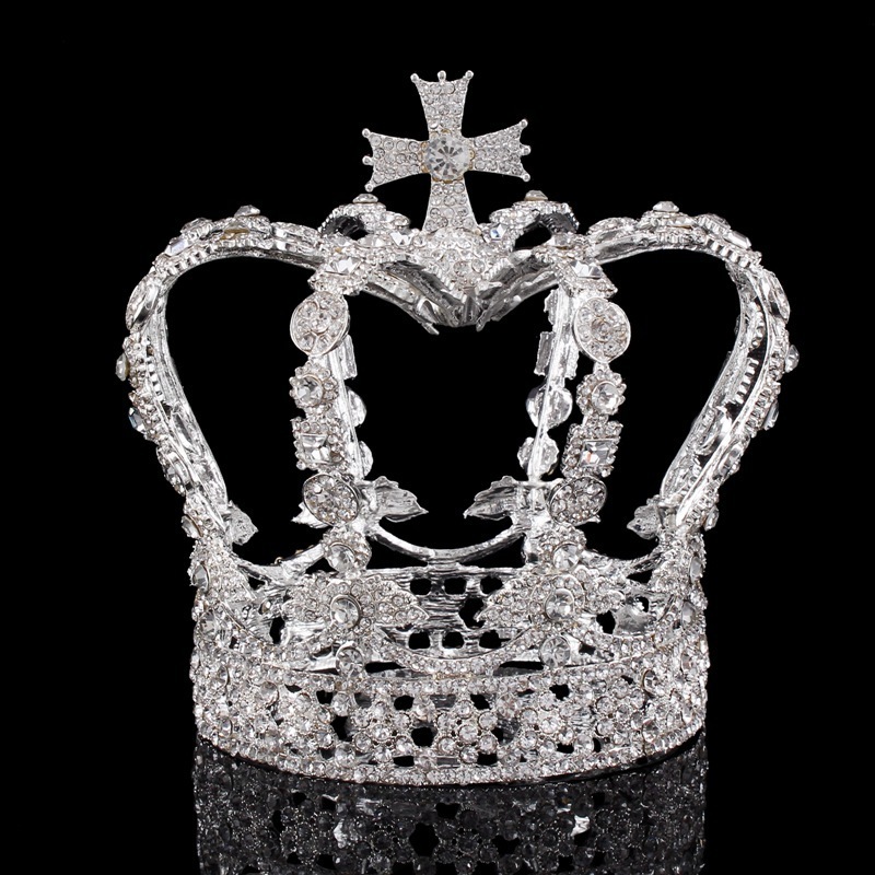 Wedding Hair Jewelry Crystal Queen King Crown Wedding Bridal Tiaras and Crowns Bride Headpiece Women Pageant Diadem Hair Jewelry Accessories 230323