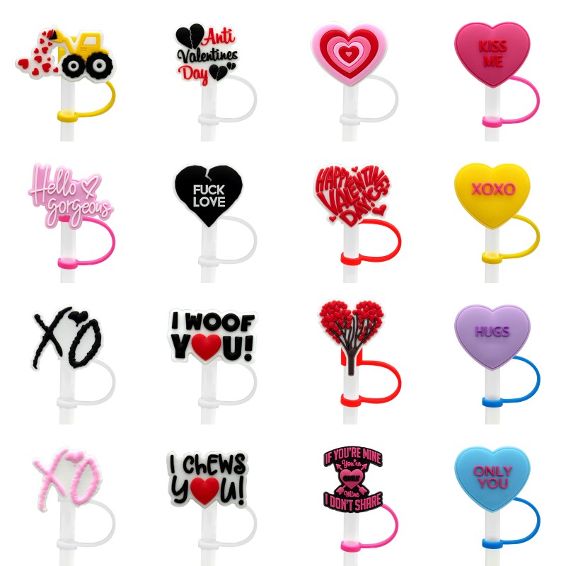 valentine's day straw cover topper silicone accessories cover charms reusable splash proof drinking dust plug decorative DIY your own 8mm straw
valentine's day straw cover topper silicone accessories cover charms reusable splash proof drinking dust plug decorative DIY your own 8mm straw
