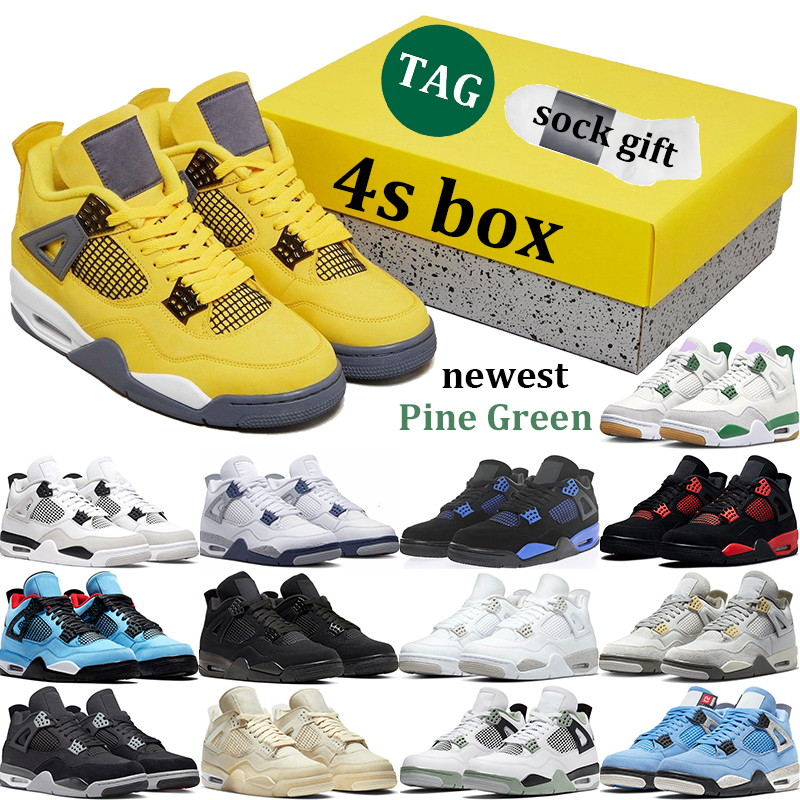 4 Pine Green with box 4s basketball shoes Midnight Navy Military Black Canvas University Blue Thunder Sail Infrared White Oreo Bred mens trainer, 37
4 Pine Green with box 4s basketball shoes Midnight Navy Military Black Canvas University Blue Thunder Sail Infrared White Oreo Bred mens trainer, 37
