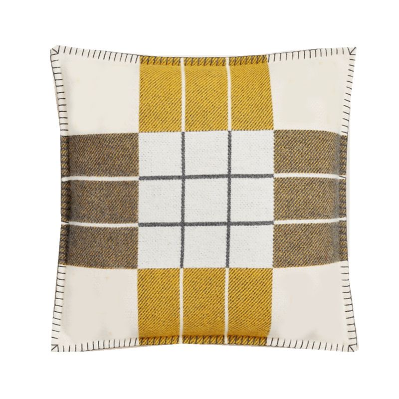 Luxury Designer Decor Letter Pillow Cover Bedding Decoration Pillowcase Chair Sofa Orange Car Thick Cashmere Cushion Men's room And Women's