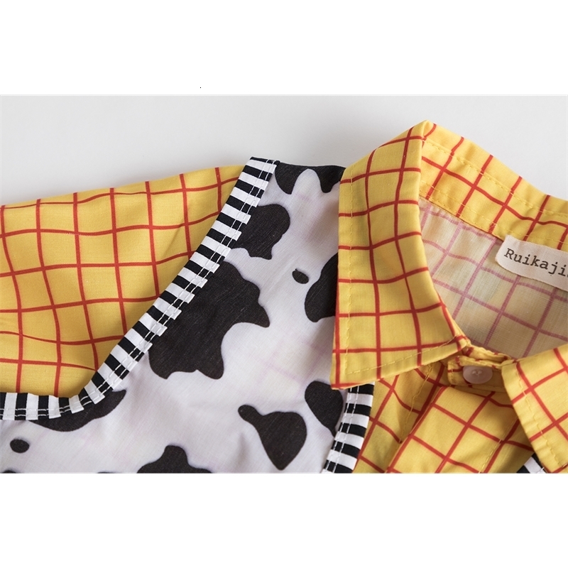 Family Matching Outfits Woody Costume Cowboy outfits Boy inspired First Birthday Costome boys set 230322