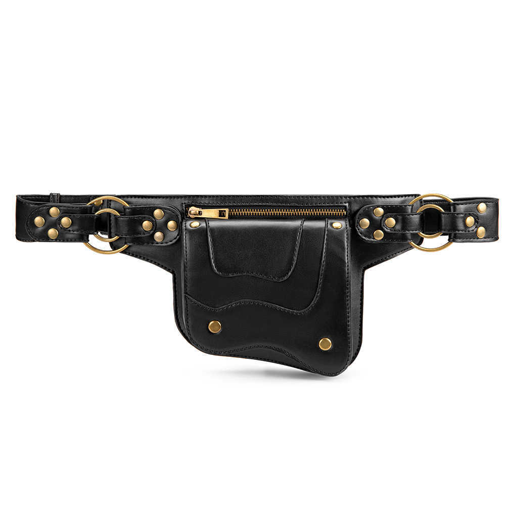 Waist Bags New Bag Women Steampunk Locomotive Men s Chest Outdoor Leisure Mobile Phone Waist 230323