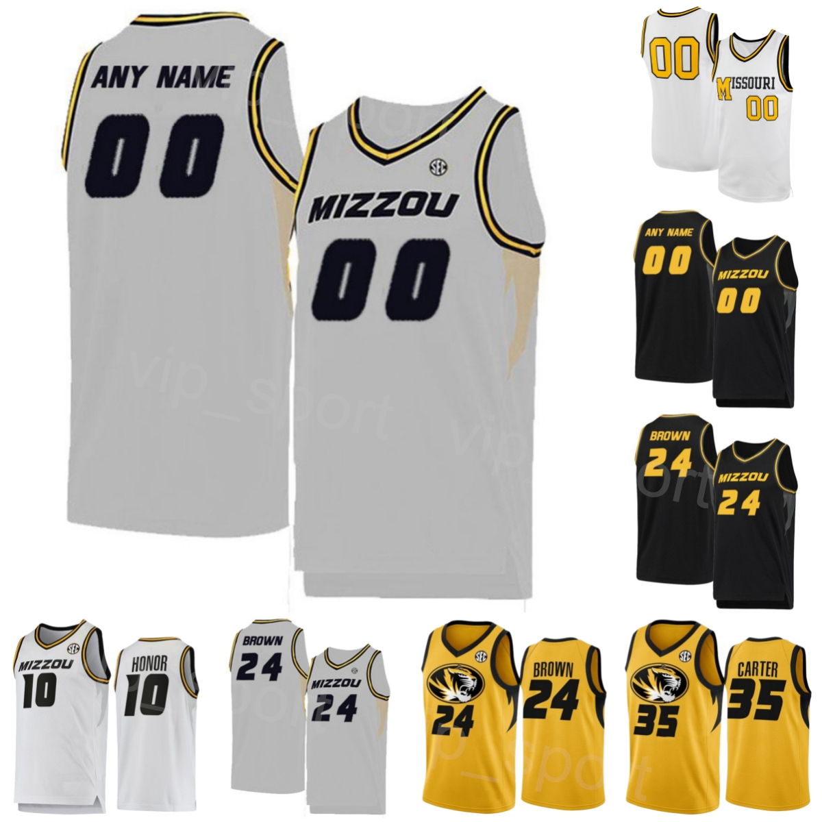 College Basketball 35 Noah Carter Jersey Missouri Tigers 10 Nick Honor 55 Sean East II 5 DMoi Hodge 4 DeAndre Gholston 11 Isiaih Mosley Sewing NCAA Man Woman Youth