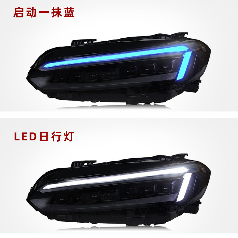 Car Front Headlights for Honda Civic X G11 2022 Head Lamp Front DRL Signal LED Headlight Running Lights