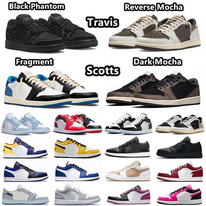 DH Jumpman 1 Travis Scotts Basketball Shoes Black Phantom Reverse Mocha fragment Olive Fierce Pink 1s low Ice Blue Infrared 23 Concord Dark Mocha Sneakers for Men Wome, Item#4
DH Jumpman 1 Travis Scotts Basketball Shoes Black Phantom Reverse Mocha fragment Olive Fierce Pink 1s low Ice Blue Infrared 23 Concord Dark Mocha Sneakers for Men Wome, Item#4