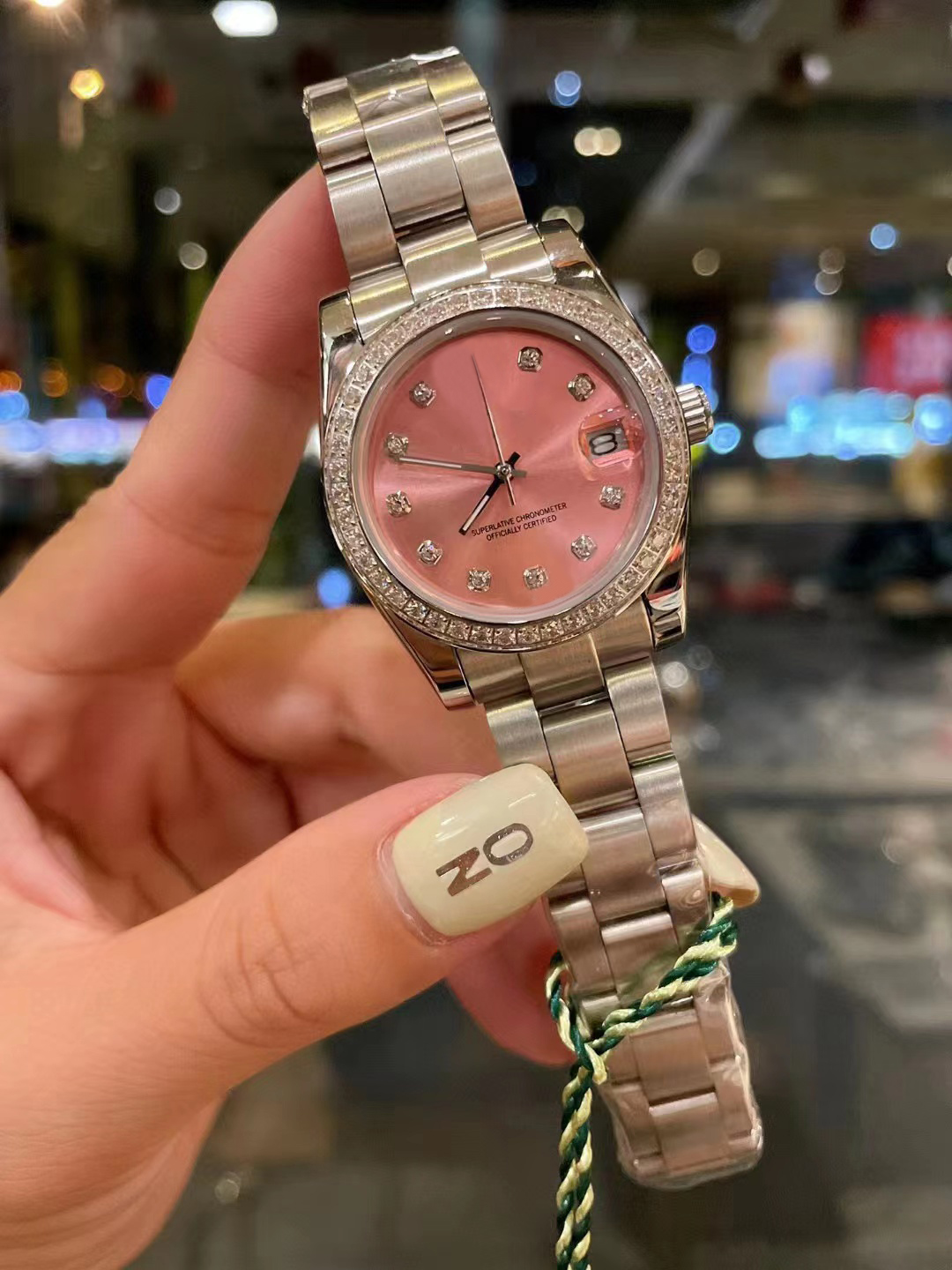 Women's watch 31mm stainless steel women's 2813 movement diamond watch ring shell face women's watch, Colour7
Women's watch 31mm stainless steel women's 2813 movement diamond watch ring shell face women's watch, Colour7