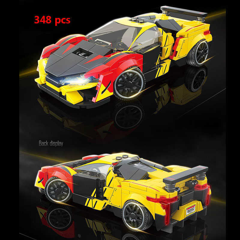 Model Building Kits City Car Vehicle Speed Champion Racer Building Blocks Brick Racing Super Technique Car Moc Creative Garage Set Educational Toys