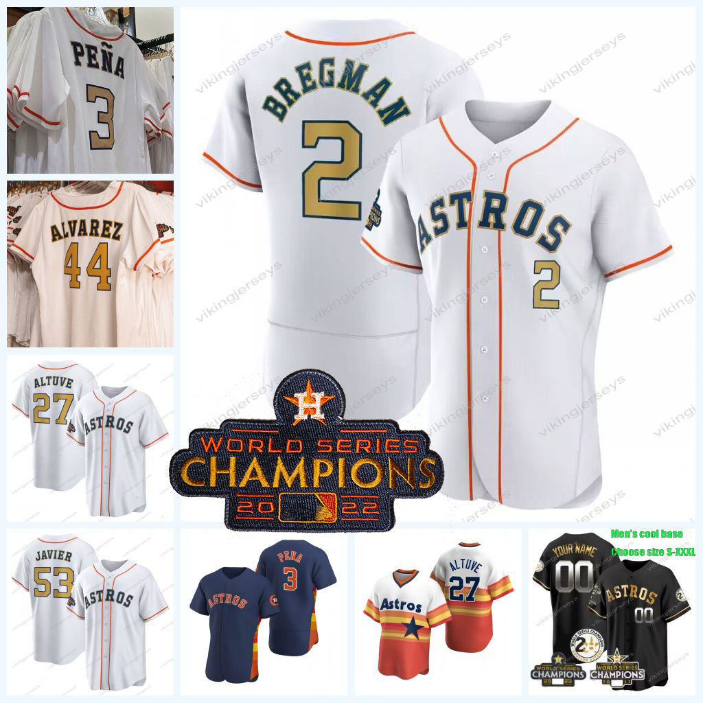 Astros 2023 Gold Collection Houston Jersey World Series Champion Cristian Javier Jose Altuve Jose Abreu Jeremy Pena Yordan Alvarez Alex Bregman Yordan Alvarez Kyle, Men flex base
Astros 2023 Gold Collection Houston Jersey World Series Champion Cristian Javier Jose Altuve Jose Abreu Jeremy Pena Yordan Alvarez Alex Bregman Yordan Alvarez Kyle, Men flex base