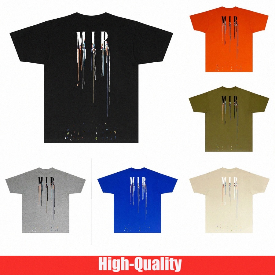 

designer t shirt Limited edition couples tees street wear summer fashion shirt splash-ink letter print design couple miri short sleeves p7nx#, Customize