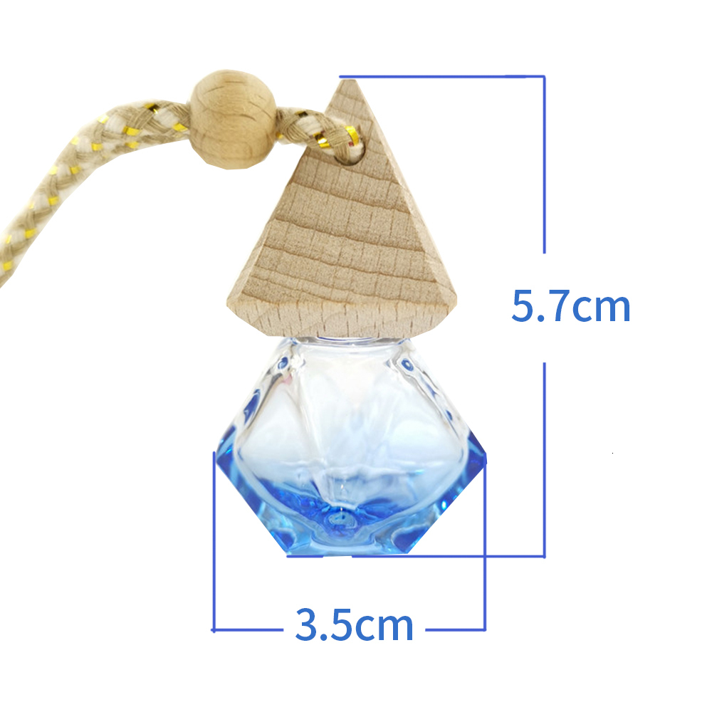 Perfume Bottle 10X 8ml Empty Diffuser Car Perfume Air Freshener Hanging Ornament Gadget Bottles 230323