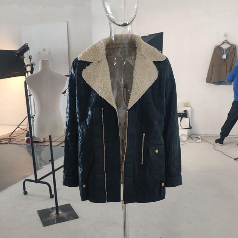 Men's Jackets 2023 Elegant Men's Streetwear Fashion Autumn Winter Shearling Wool Liner Coat Casual Male Warm Trendy