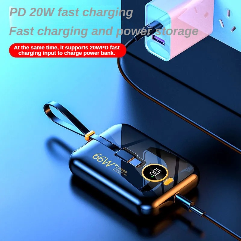 Power Banks 66W Super Fast Charging 10000mAh for Huawei P40 Laptop Powerbank Portable External Battery Charger For iPhone Xiaomi