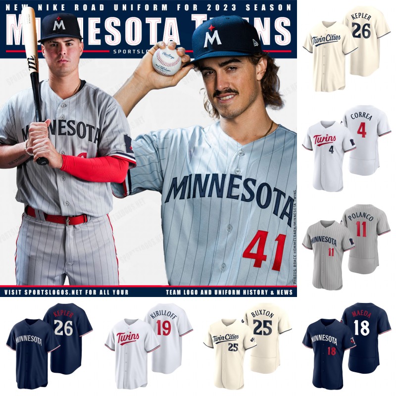 Minnesota 2023 Twin Jersey Joe Ryan Byron Buxton Carlos Correa Max Kepler Kenta Maeda Joey Gallo Jose Miranda Royce Lewis Jhoan Duran Alex Kirilloff Michael A.Taylor, Mens cool base navy
Minnesota 2023 Twin Jersey Joe Ryan Byron Buxton Carlos Correa Max Kepler Kenta Maeda Joey Gallo Jose Miranda Royce Lewis Jhoan Duran Alex Kirilloff Michael A.Taylor, Mens cool base navy
