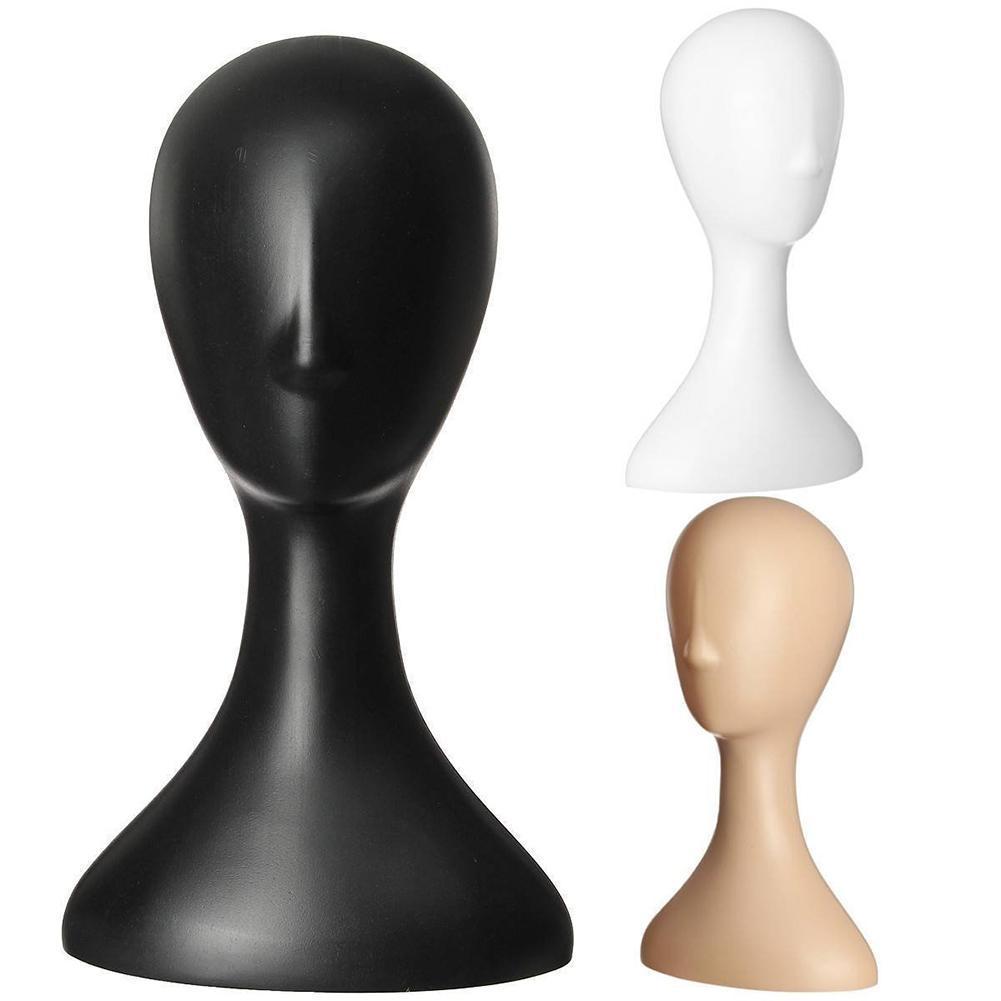 Mannequin Heads Pro Female Plastic Abstract Mannequin Manikin Head Model Wig Hair Display Stand 230323