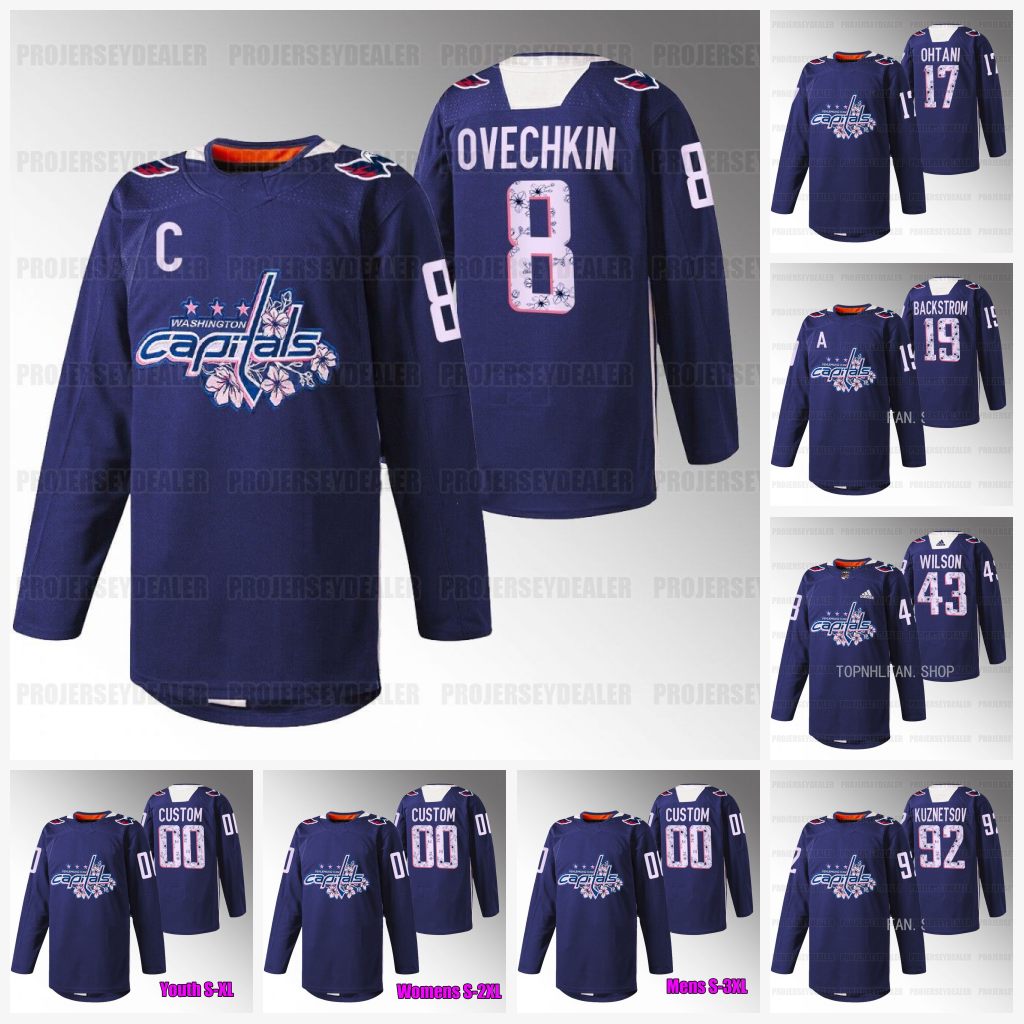 Alex Ovechkin Capital Cherry Blossom Jersey Washington T.J. Oshie Evgeny Kuznetsov Tom Wilson John Carlson Conor Sheary Craig Smith Nicklas Backstrom, Purple
Alex Ovechkin Capital Cherry Blossom Jersey Washington T.J. Oshie Evgeny Kuznetsov Tom Wilson John Carlson Conor Sheary Craig Smith Nicklas Backstrom, Purple