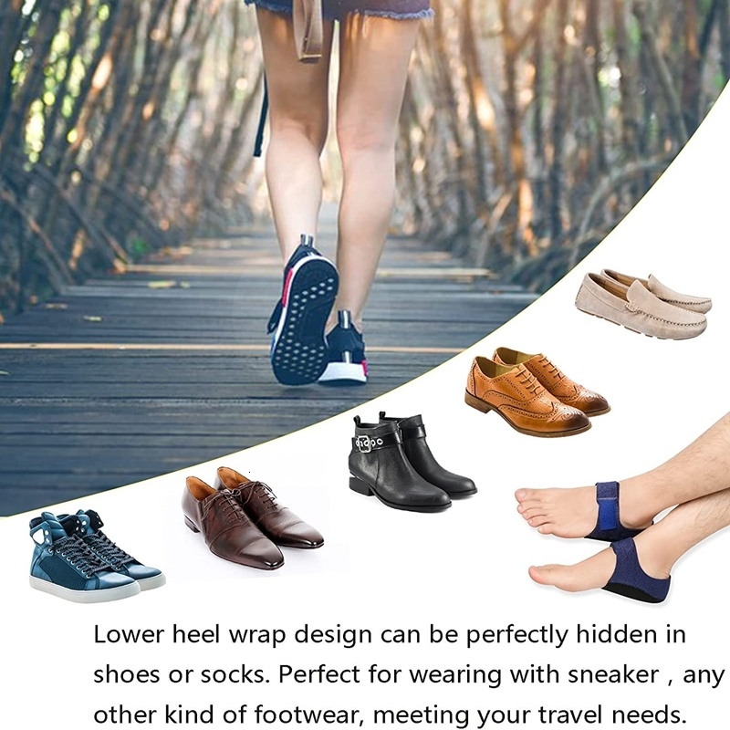 Shoe Parts Accessories Gel Heel Cushion Feet Care Socks Heel Cups Pads Repair Skin Care Heel Cover Pain Relief for Plantar Fasciitis Protectors Sleeve