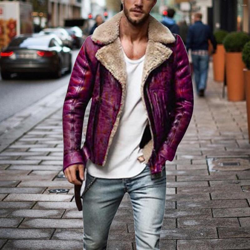 Men's Jackets 2023 Elegant Men's Streetwear Fashion Autumn Winter Shearling Wool Liner Coat Casual Male Warm Trendy