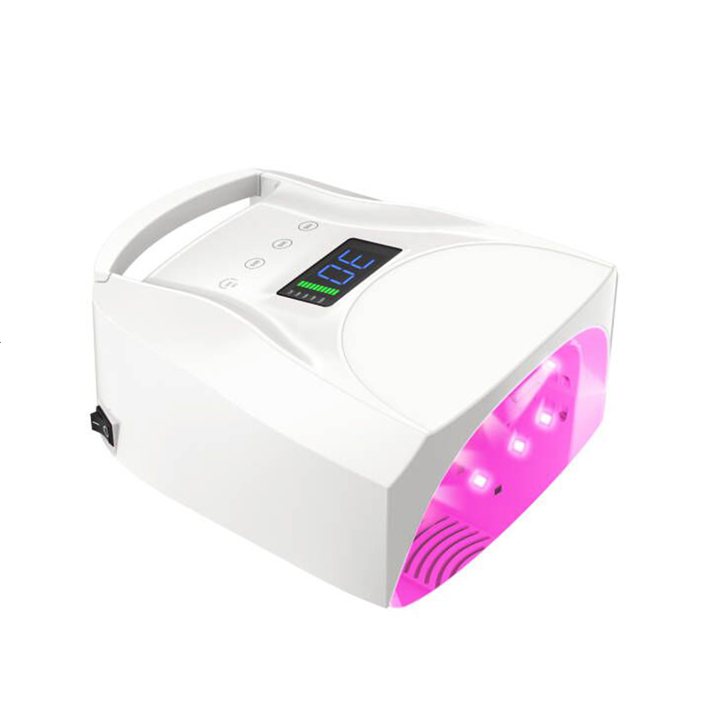 Nail Dryers High Power 96W Rechargeable Lamp UV LED Dryer Red Light Beads for Curing Polish Manicure Electric Acetone Protect 230323