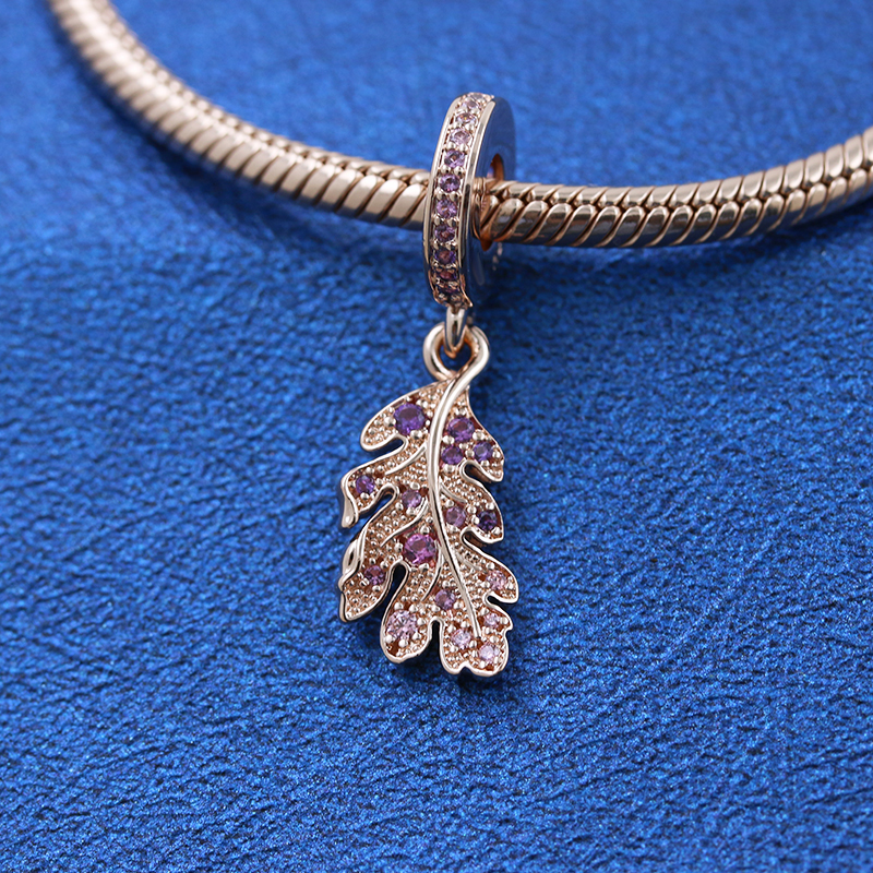 Real 925 Sterling Silver Bead Two-Tone Family Tree Gold Heart Charm Fit S925 Snake Bracelet Women Pendant Jewelry Free Shipping