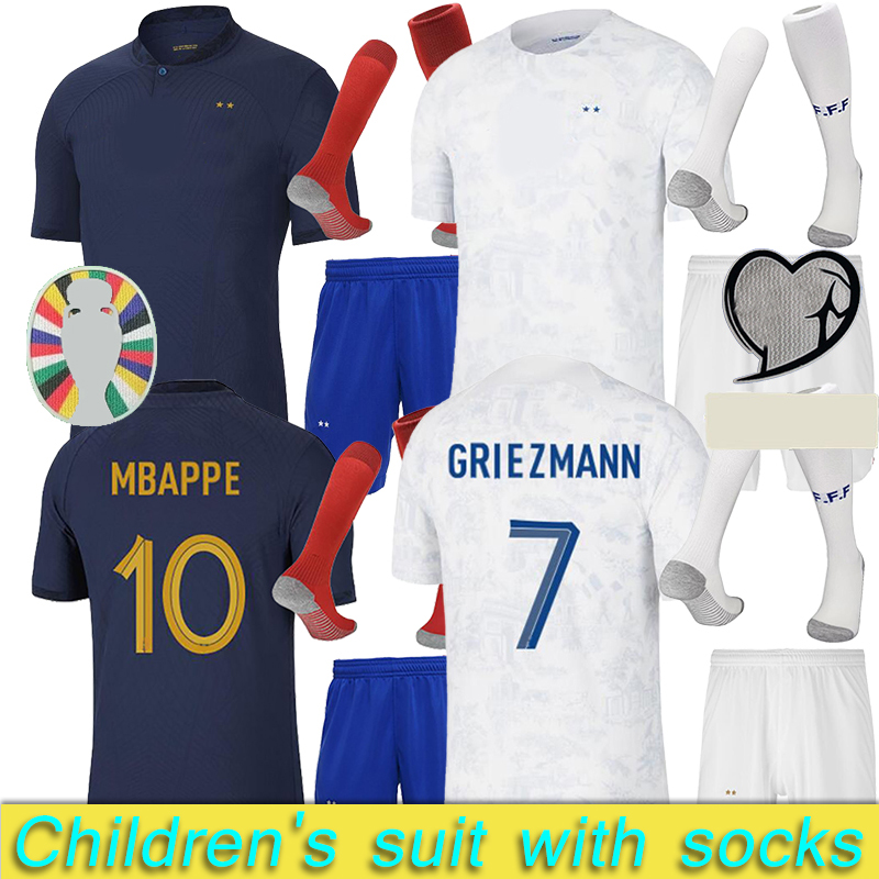 soccer jerseys home and away Sets 2022 BENZEMA MBAPPE GRIEZMANN 2023 POGBA GIROUD KANTE Maillot de Children's suit with socks Maillots kit Francia football shirt, Black
soccer jerseys home and away Sets 2022 BENZEMA MBAPPE GRIEZMANN 2023 POGBA GIROUD KANTE Maillot de Children's suit with socks Maillots kit Francia football shirt, Black