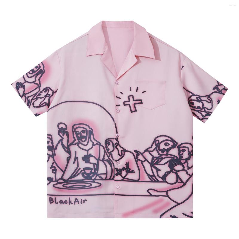 Men's Casual Shirts Streetwear Couples Summer Shirt Funny Painting Hawaiian Men Women Hip Hop Loose Street Beach Tee, Pink
Men's Casual Shirts Streetwear Couples Summer Shirt Funny Painting Hawaiian Men Women Hip Hop Loose Street Beach Tee, Pink