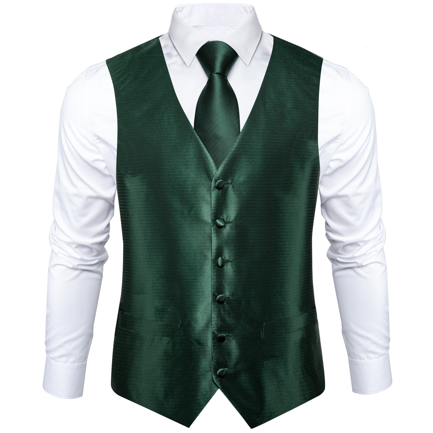 Mens Vests Mens Suit Vest Neck Tie Set Wedding Party Dress Paisley Solid Green Silk Waistcoat Tuxedo Male Blazer DiBanGu 230323