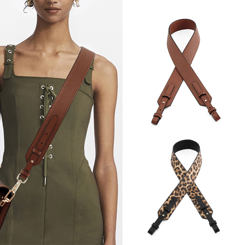 Bag Parts Accessories 90*3.8cm durable Genuine Leather Bags Strap Adjustable Replacement Crossbody Straps Gold Hardware for Women DIY Bag Accessories 