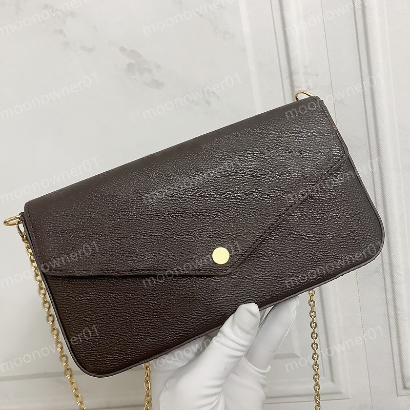 cross body bags pochette handbag felicie bag mini coin purse designer shoulder bag high quality leather bag lady simple Personality fashion wallet chain crossbody, Brown checked red inside
cross body bags pochette handbag felicie bag mini coin purse designer shoulder bag high quality leather bag lady simple Personality fashion wallet chain crossbody, Brown checked red inside