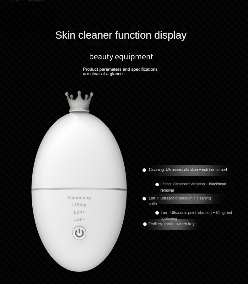 Cleaning Tools Accessories Ultrasonic Electric Beauty Instrument Pore Cleaning Home Rejuvenation Beauty Instrument 230324