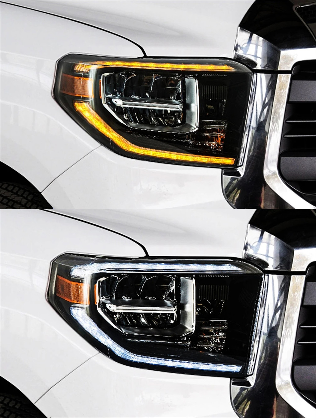 Auto Styling LED Headlights For Toyota Tundra 20 14-20 20 LED Daytime Running Lights Daylight Turn Signal Driving