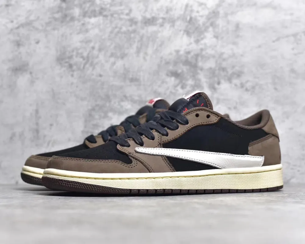 2023 Basketball Shoes Travis Scotts x Jumpman 1S Low OG SP Black/Dark Mocha-University Red-Sail Outdoor Sneakers With Box
2023 Basketball Shoes Travis Scotts x Jumpman 1S Low OG SP Black/Dark Mocha-University Red-Sail Outdoor Sneakers With Box