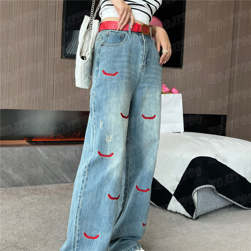 Embroidery Letter Women Jeans Wide Leg Pants With Belt Fashion Designer Denim Long Pant Womens Trousers Clothes, Black letter
Embroidery Letter Women Jeans Wide Leg Pants With Belt Fashion Designer Denim Long Pant Womens Trousers Clothes, Black letter