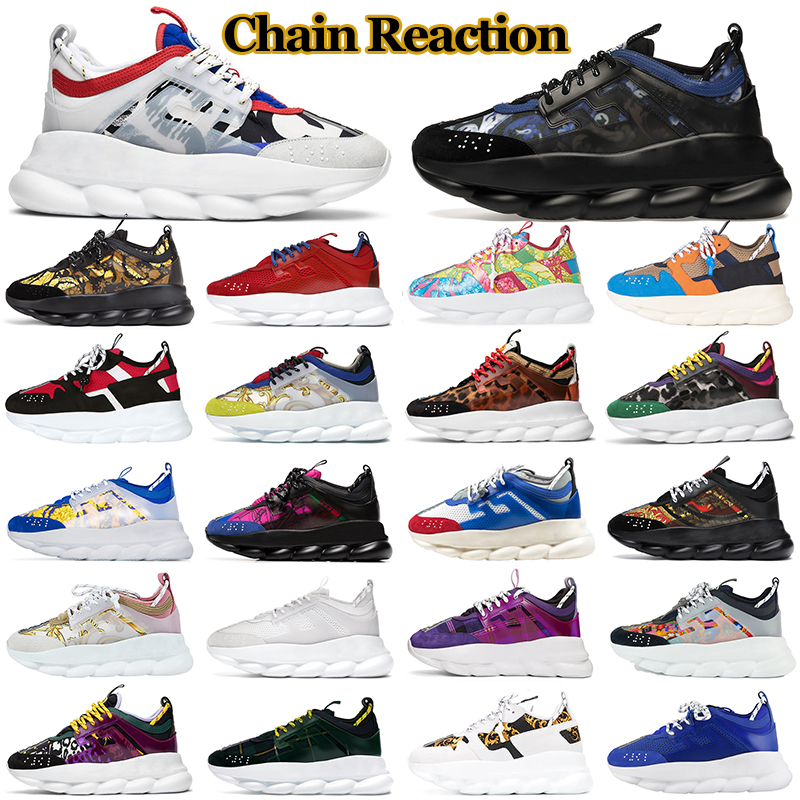 Chain Reaction designer shoes platform sneakers men women Rubber Suede Triple Black White Baroccoflage Print Blue mens casual trainers, Bluette gold
Chain Reaction designer shoes platform sneakers men women Rubber Suede Triple Black White Baroccoflage Print Blue mens casual trainers, Bluette gold