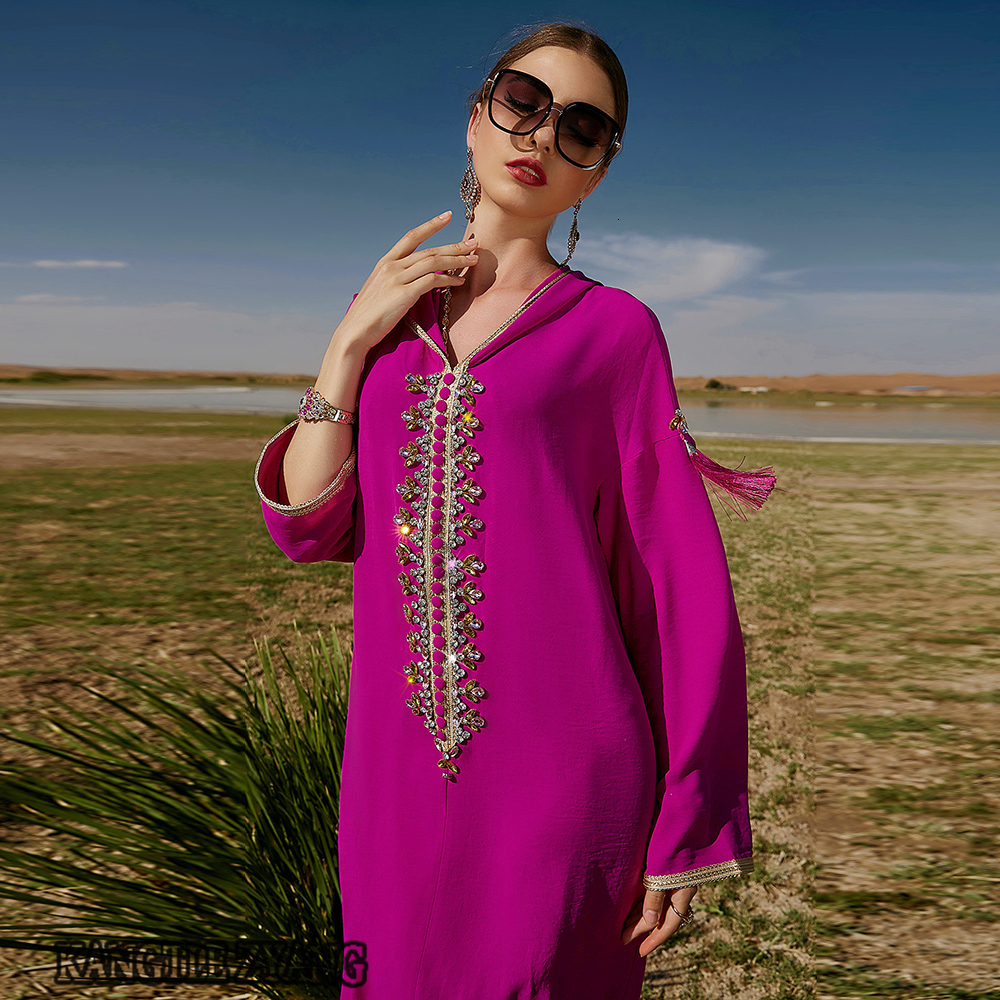Ethnic Clothing Ramadan Eid Mubarak Kaftan Abaya Dubai Arabic Pakistan Turkey Islam Muslim Dress For Women Caftan Robe Longue Djellaba Femme 230324