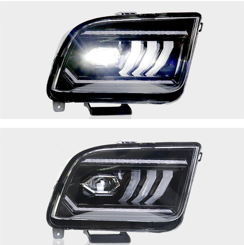 Car LED Headlight Bulbs For Ford Mustang 2005-2009 Head Light DRL High Beam Headlights Turn Signal Lights