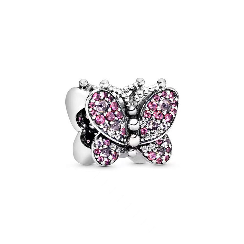 New Spring Collection 925 Sterling Silver Leaf Clover Butterfly Daisy Charm Beads Fit S925 Snake Bracelet Women Jewelry Gift DIY