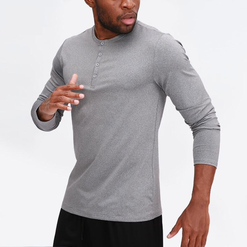 lu Men Yoga Outfit Sports Long Sleeve T-shirt Mens Sport Style Collar button Shirt Training Fitness Clothes Training Elastic Quick Dry Wear, Blue
lu Men Yoga Outfit Sports Long Sleeve T-shirt Mens Sport Style Collar button Shirt Training Fitness Clothes Training Elastic Quick Dry Wear, Blue