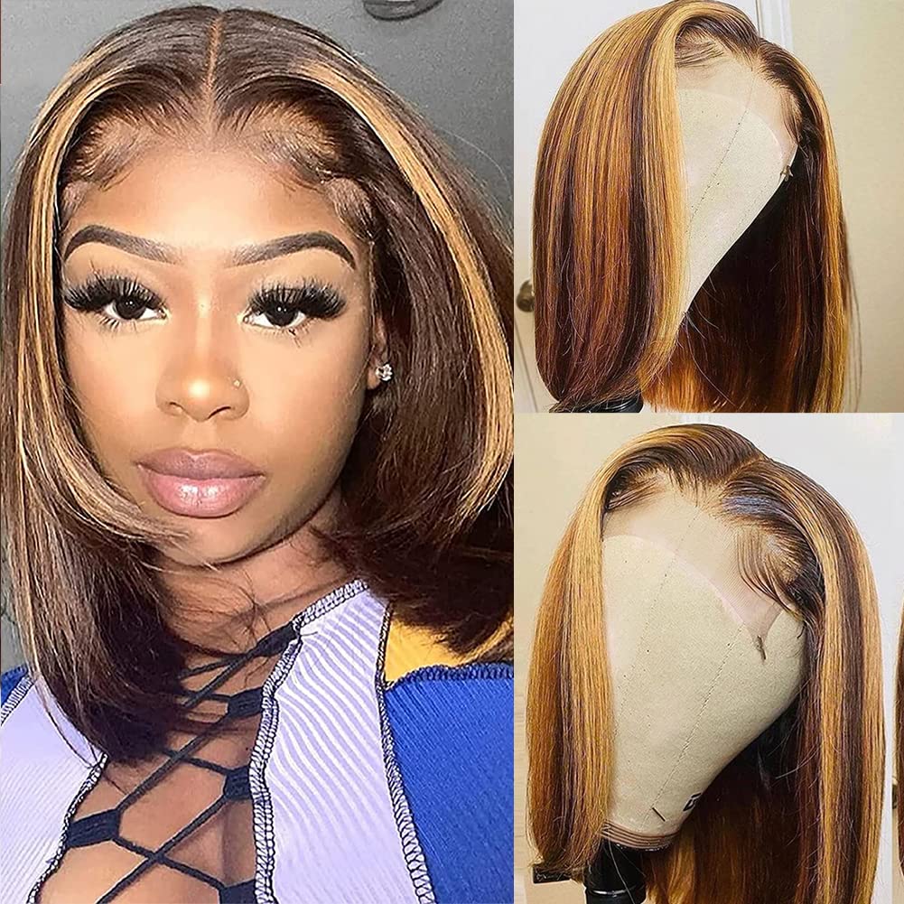 Brazilian Bob Highlight Wigs 4/27 Colored Straight Lace short Human Hair Wigs For Black Women Synthetic Lace Front Wig
Brazilian Bob Highlight Wigs 4/27 Colored Straight Lace short Human Hair Wigs For Black Women Synthetic Lace Front Wig